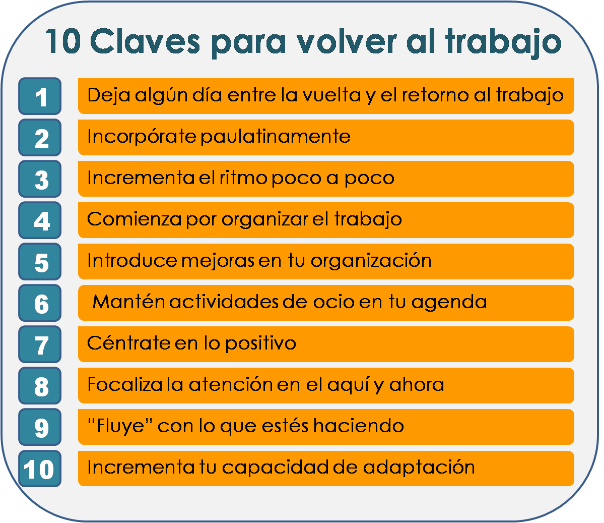 claves para volver al trabajo